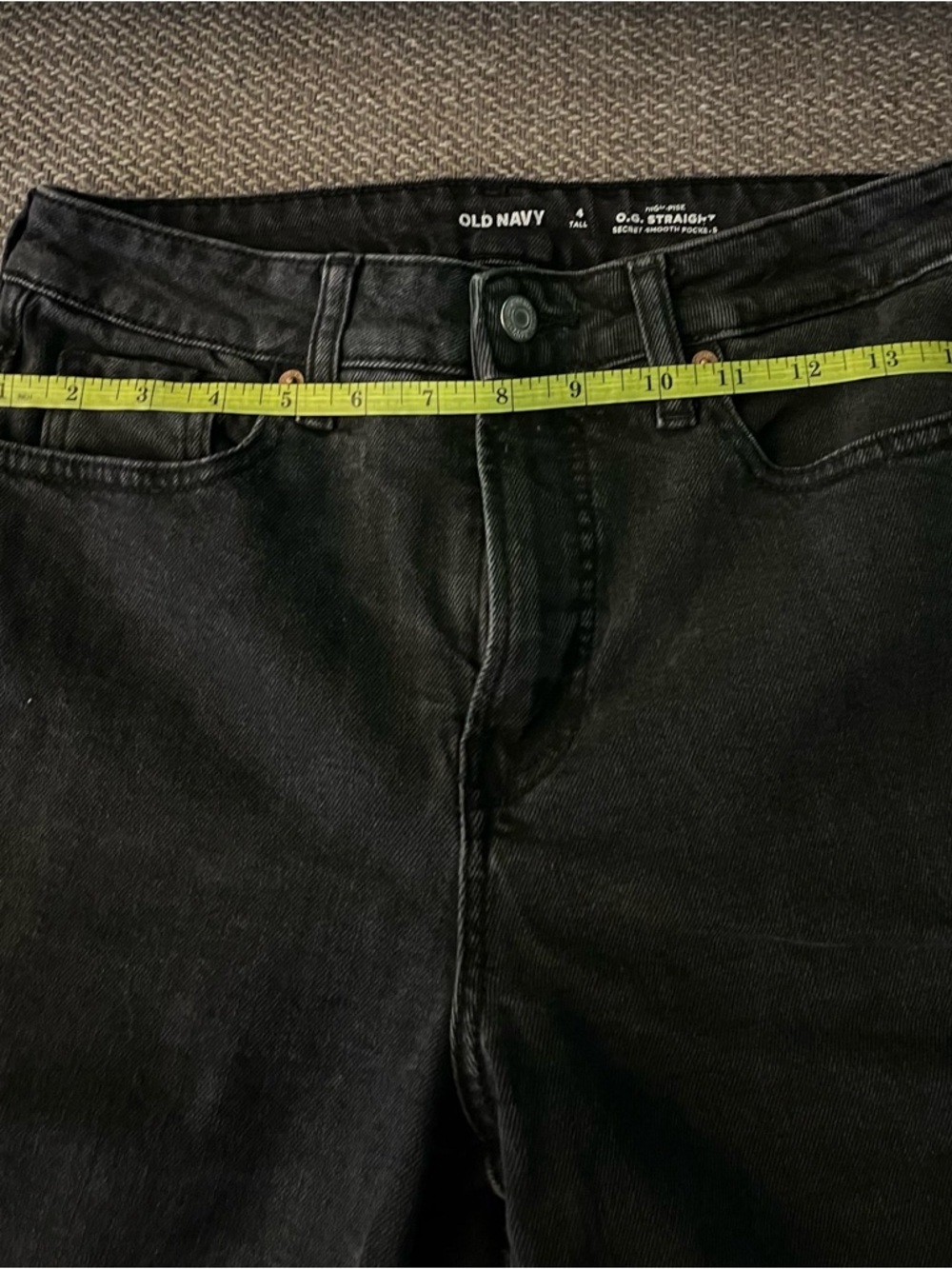 Old Navy Black High Rise Secret Smooth Pockets Women's Jeans - Picture 6 of 8
